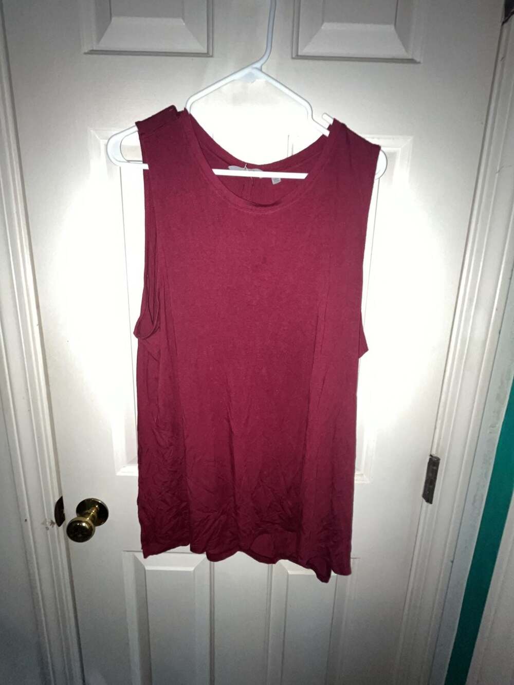 Athleta Maroon Sleeveless Tank Top Size 1X